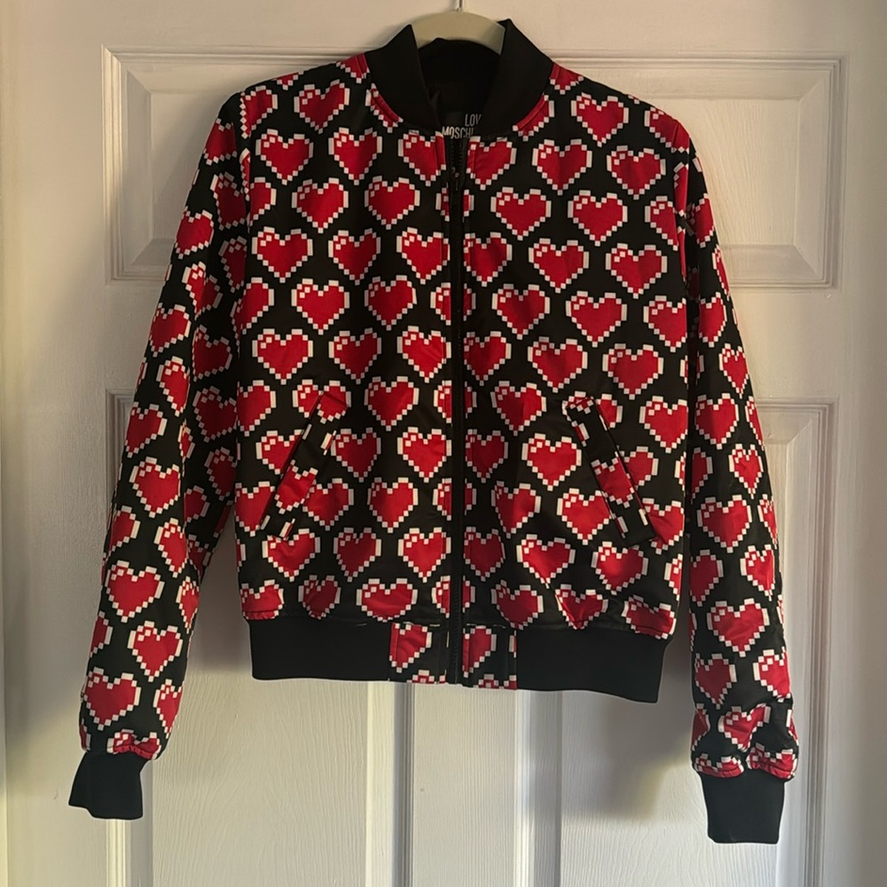 SOLD - Love Moschuno All Over Heart Jacket